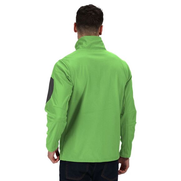 Regatta Professional Mens 3 Layer Membrane Soft Shell Jacket / Extreme Green/Sea - Picture 3 of 4